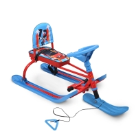 Twiny (TW1+)  со спинкой (Упак 1 шт) (Цвет рамы: Красный (TW1+/SC Nika kids sportcar); Цвет пласт.: Голубой)